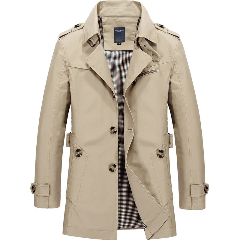 Men's longline coat, view 2