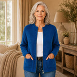 Women's ribbed cardigan, view 4