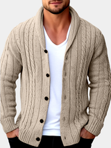 Men's ribbed cardigan, view 1