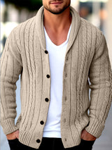 Men's ribbed cardigan, view 2