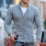 Men's ribbed cardigan, view 3