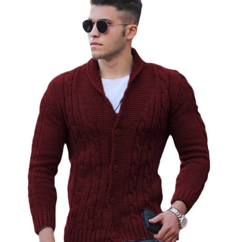 Men's ribbed cardigan, view 5