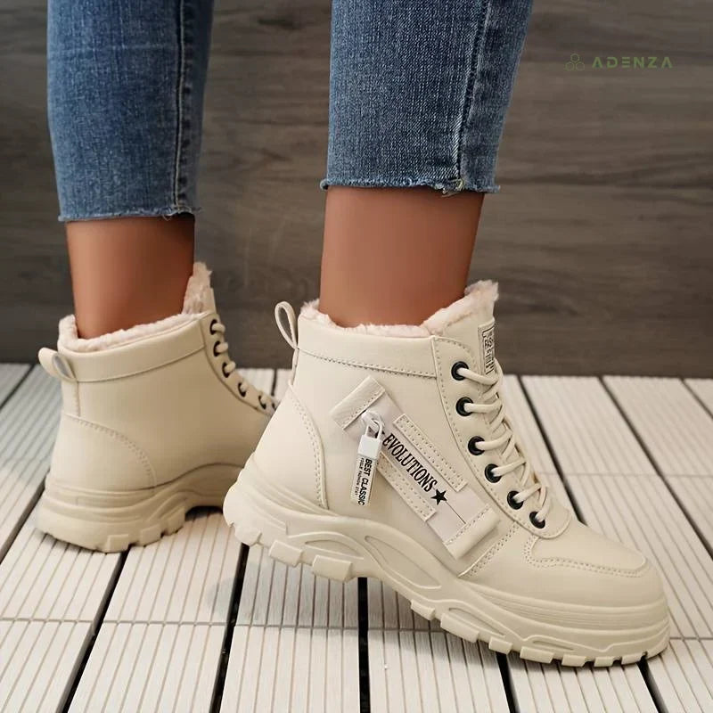 Women's lace-up boots, view 2