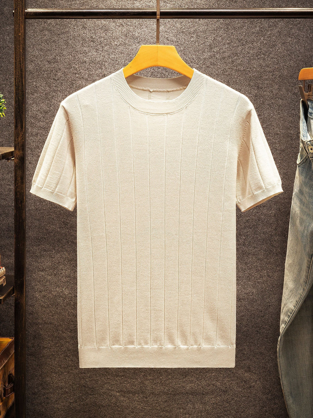 Men's longline sweater, view 4