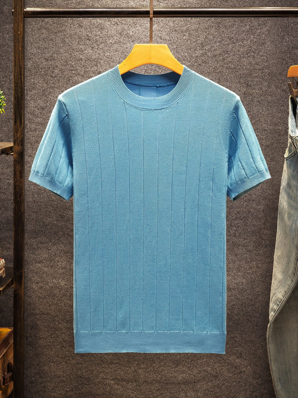 Men's longline sweater, view 5