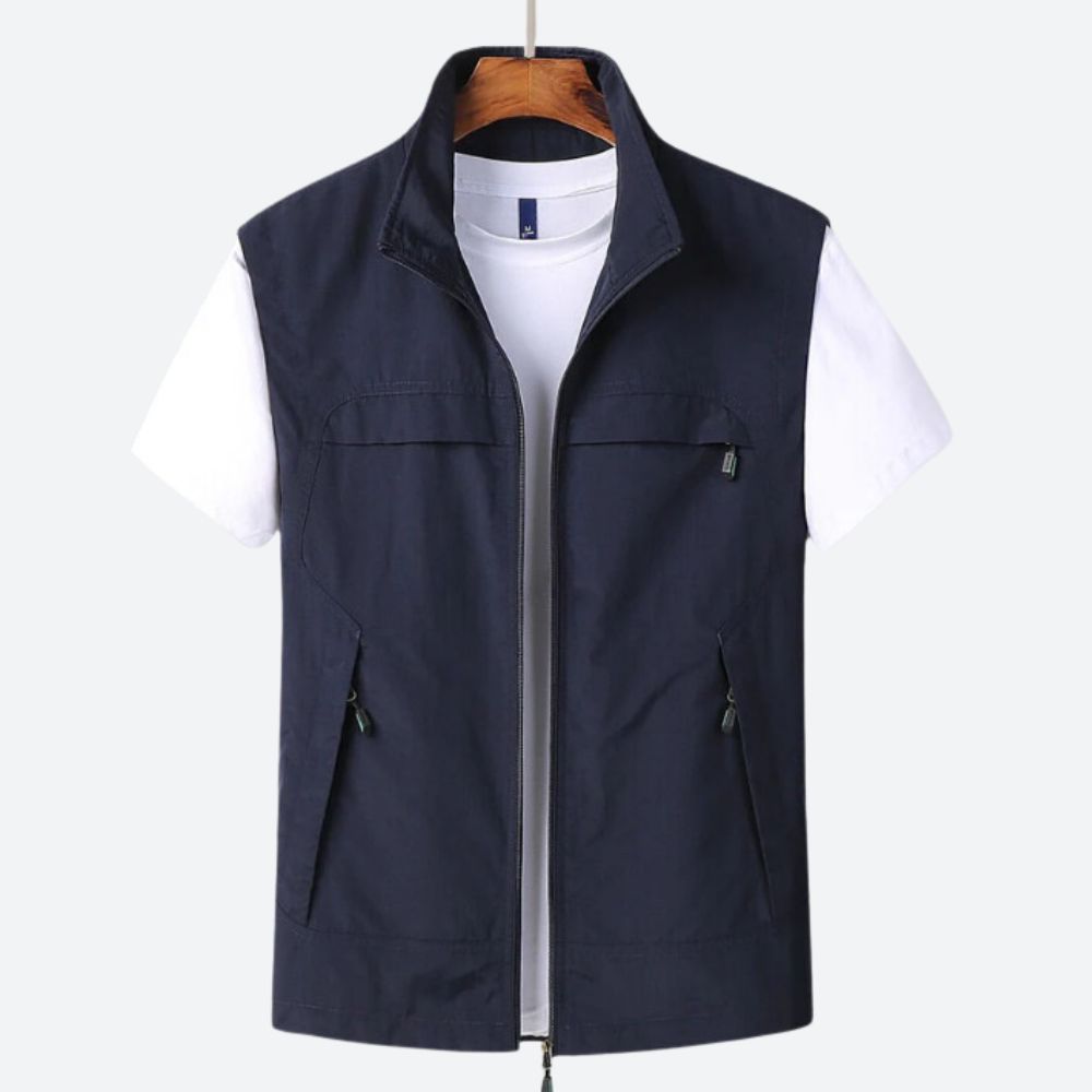 Men's longline cardigan, view 3