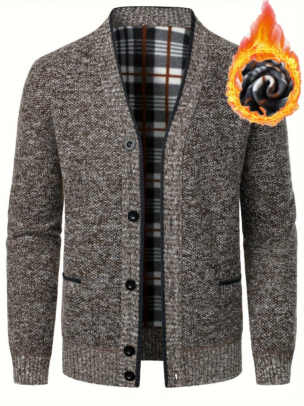 Men's longline cardigan, view 2