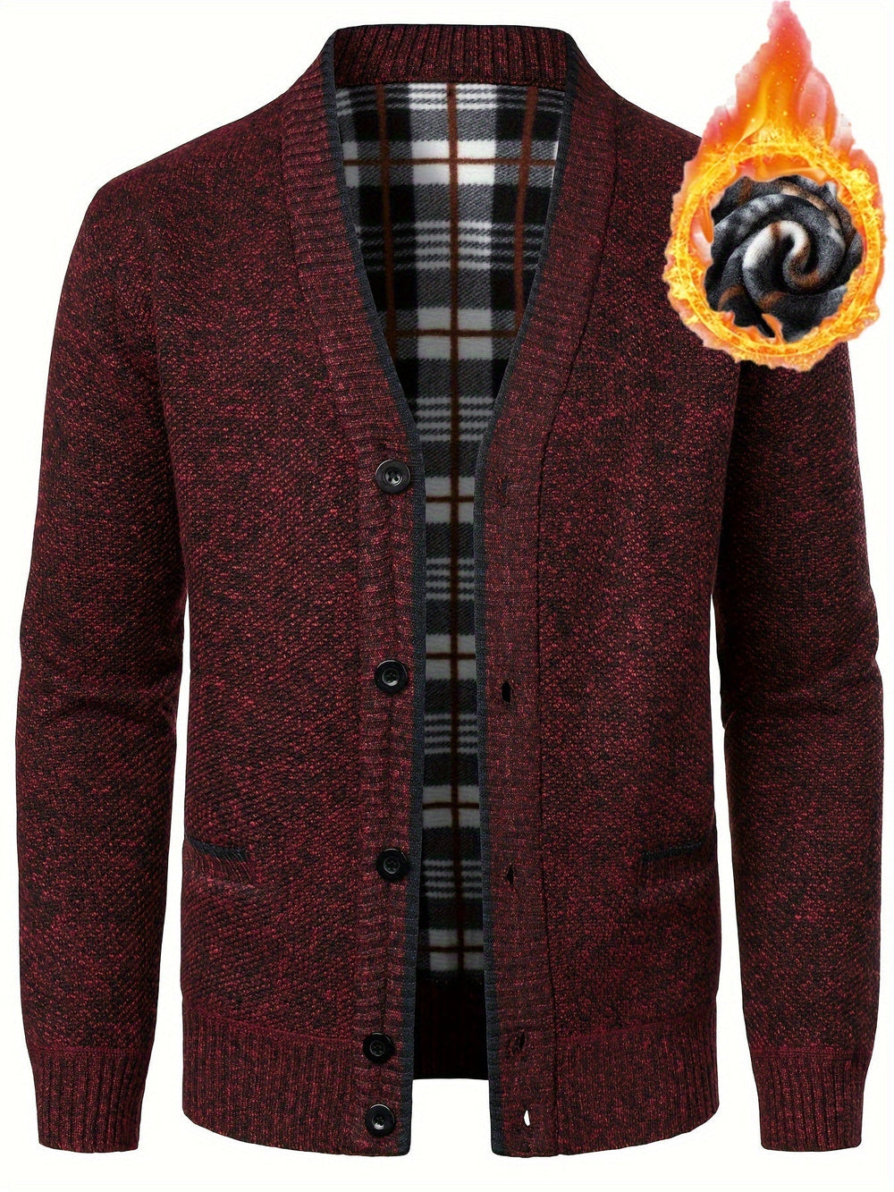 Men's longline cardigan, view 4