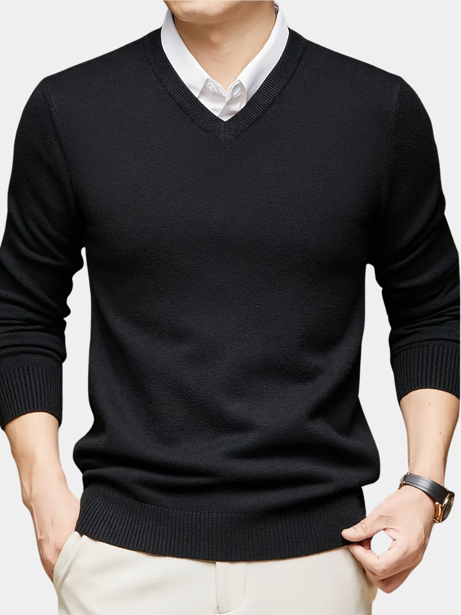 Men's longline sweater, view 1