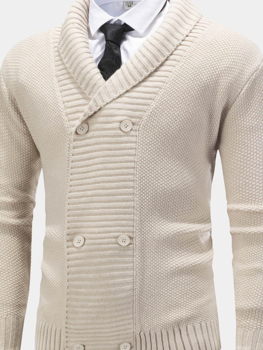Men's longline cardigan, view 1