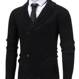 Men's longline cardigan, view 4