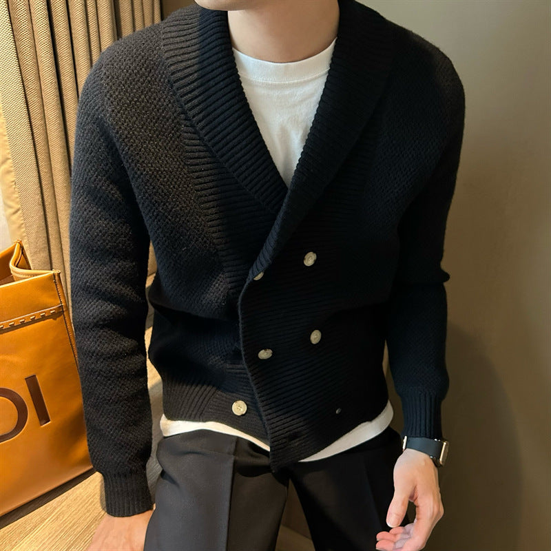 Men's longline cardigan, view 5