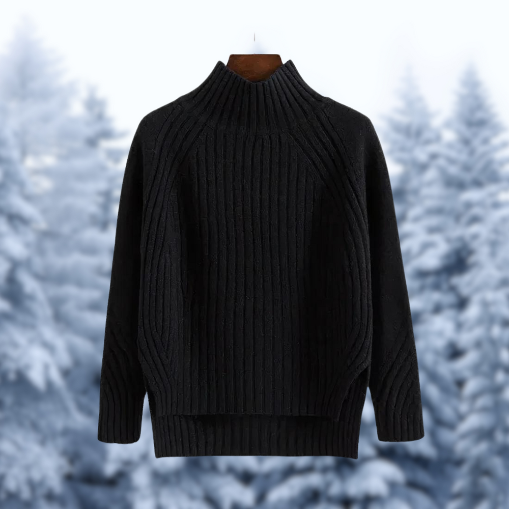 Women's ribbed sweater, view 1