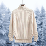 Women's ribbed sweater, view 3