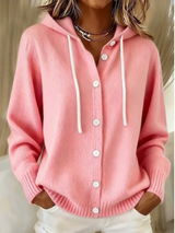 Women's ribbed cardigan, view 1
