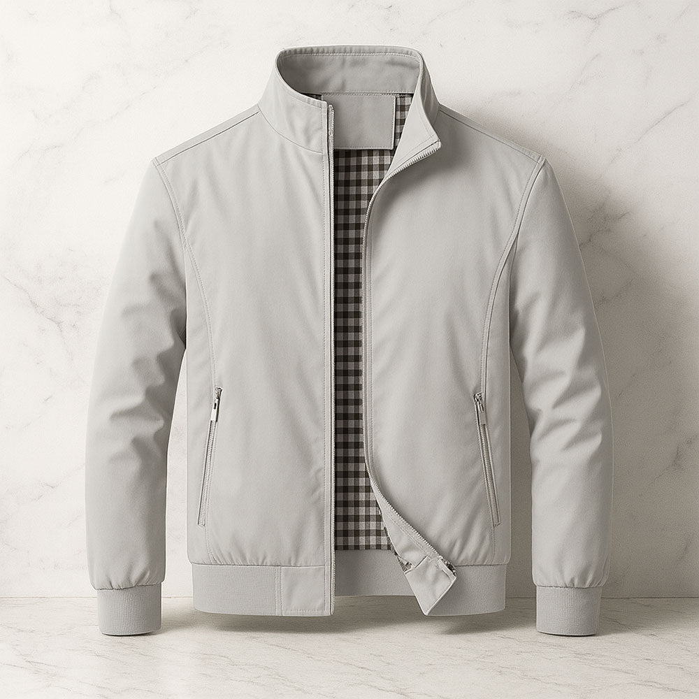 Men's side zip coat, view 3