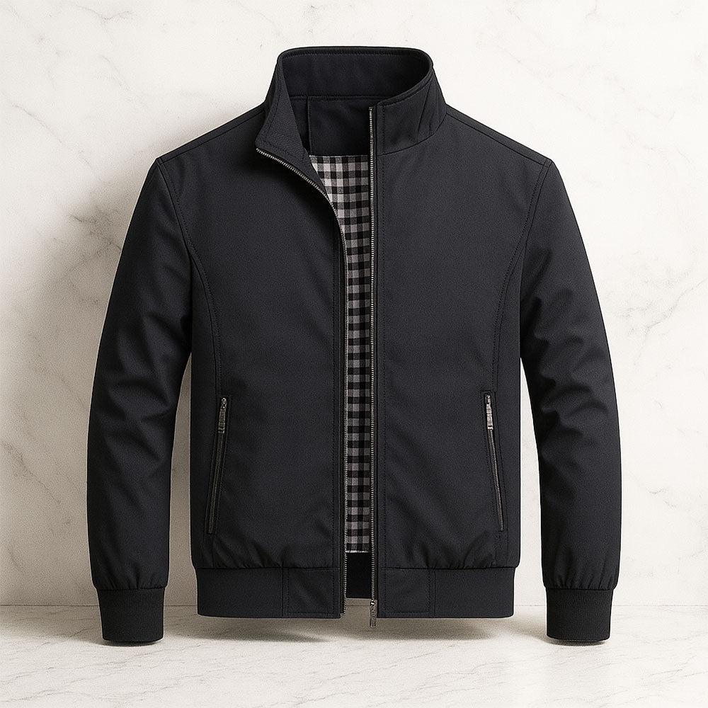 Men's side zip coat, view 4