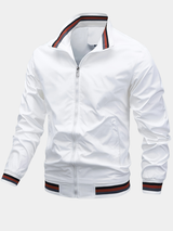 Men's longline bomber jacket, view 1