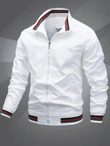 Men's longline bomber jacket, view 2