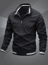 Men's longline bomber jacket, view 3