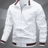 Men's longline bomber jacket, view 4