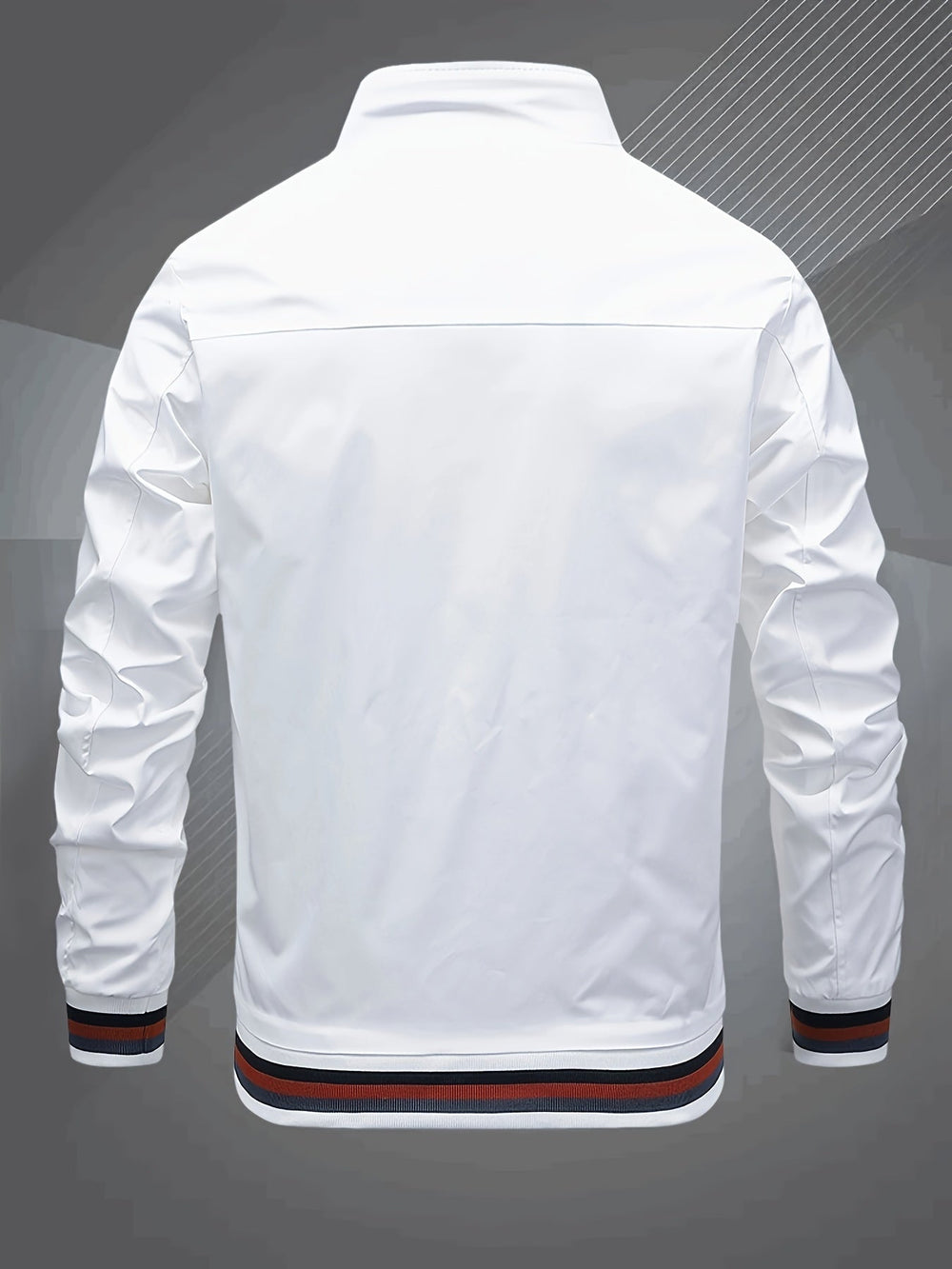 Men's longline bomber jacket, view 6