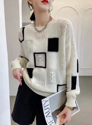 Women's longline sweater, view 1