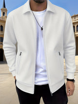 Men's longline coat, view 3