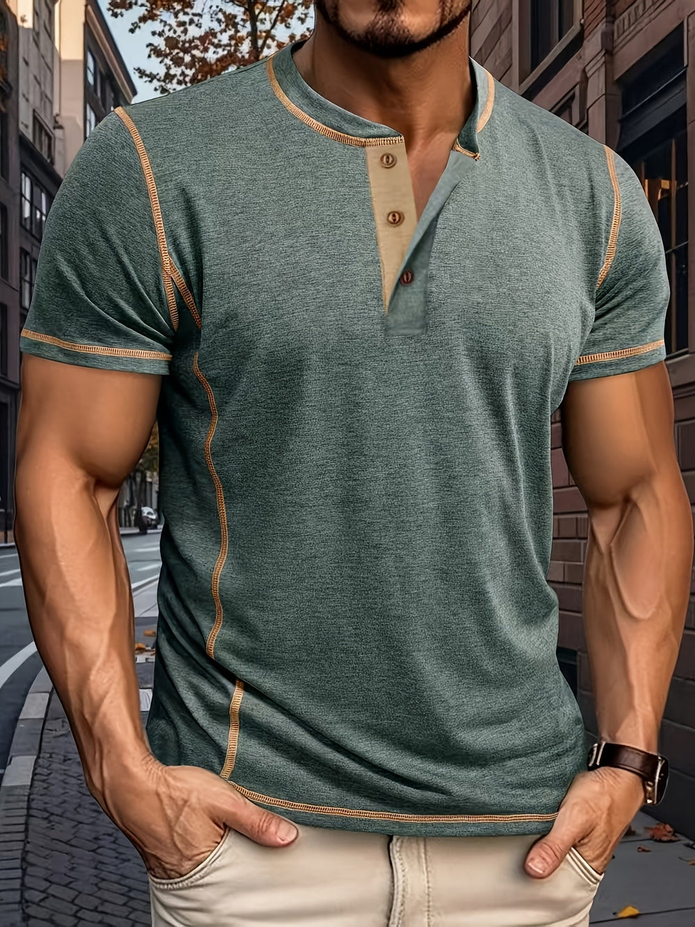Men's ribbed sweater, view 3