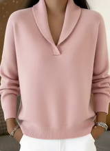 Women's v-neck sweater, view 3