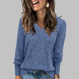 Women's v-neck sweater, view 1