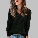 Women's v-neck sweater, view 6