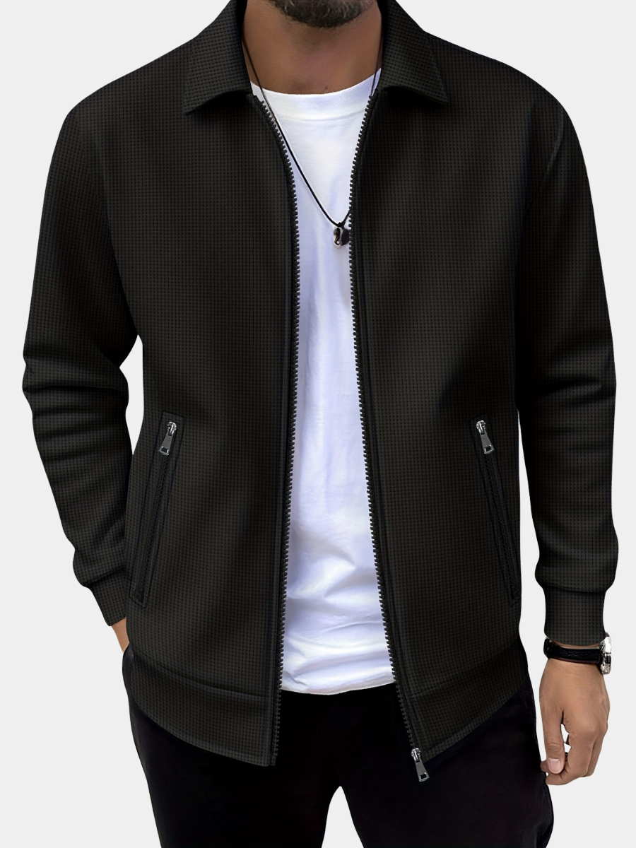 Men's zip-up coat, view 1