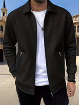 Men's zip-up coat, view 2