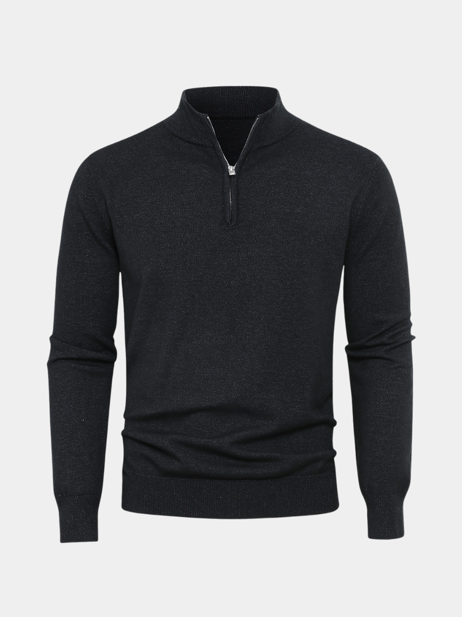 Men's zip-up sweater, view 1