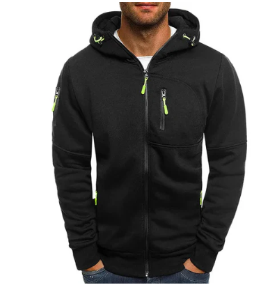 Men's zip-up coat, view 2