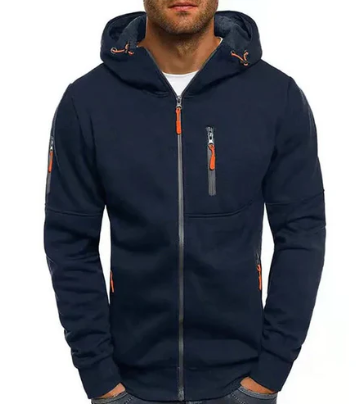 Men's zip-up coat, view 5