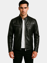 Men's zip-up coat, view 1