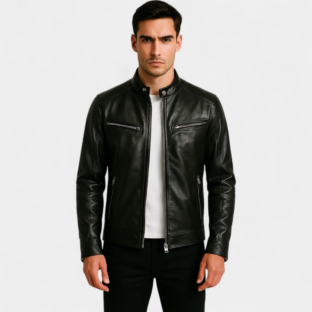 Men's zip-up coat, view 2