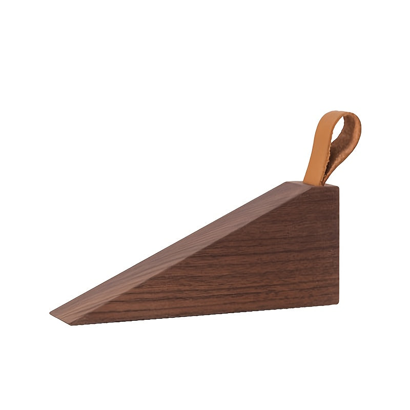 Scandinavian Style Solid Wood Door Wedge - Non-Slip Design for Home & Office