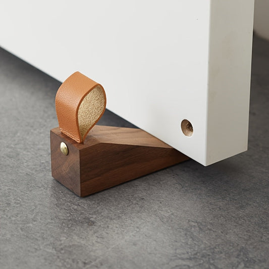 Scandinavian Style Solid Wood Door Wedge - Non-Slip Design for Home & Office