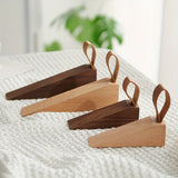 Scandinavian Style Solid Wood Door Wedge - Non-Slip Design for Home & Office
