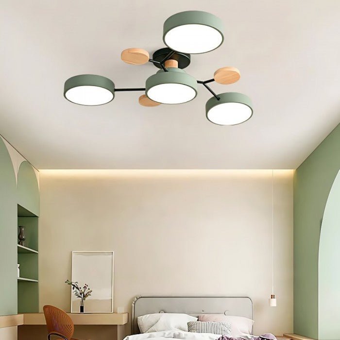 Scandinavian LED Ceiling Light – Branched Design, Warm White 3000K & 60cm