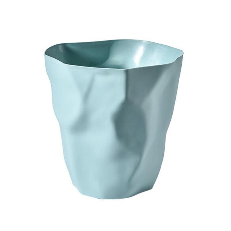 Nordic Style Irregular Waste Bin - Modern Minimalist Trash Can for Home & Office Decor