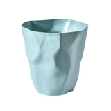 Nordic Style Irregular Waste Bin - Modern Minimalist Trash Can for Home & Office Decor