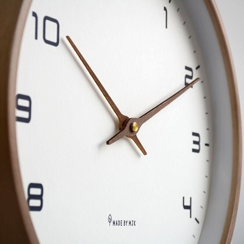 Lautlose Holzwanduhr – Geräuschloses Design für Ruhe und Stil | Perfekte Wanddekoration