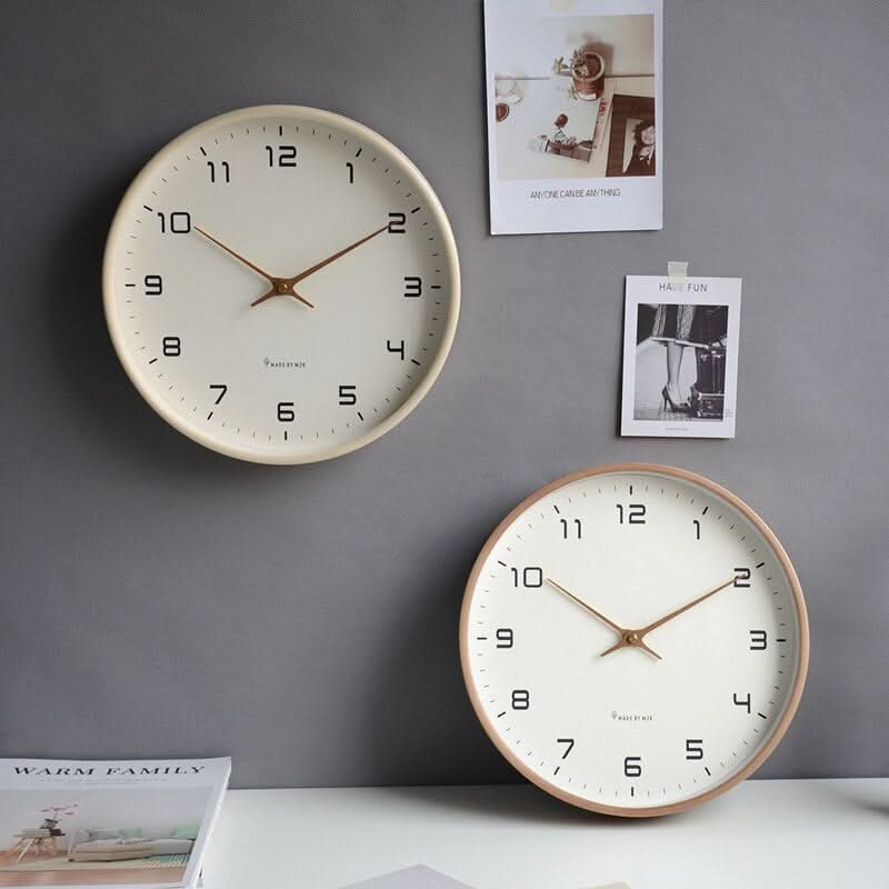 Lautlose Holzwanduhr – Geräuschloses Design für Ruhe und Stil | Perfekte Wanddekoration