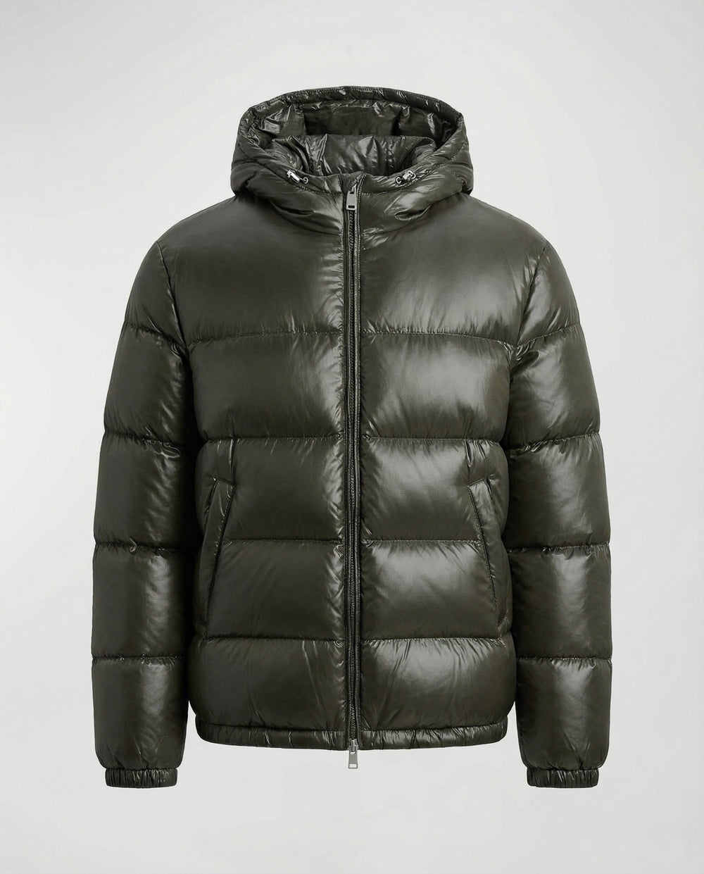 Women's hooded puffer jacket, view 6