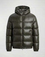 Women's hooded puffer jacket, view 6