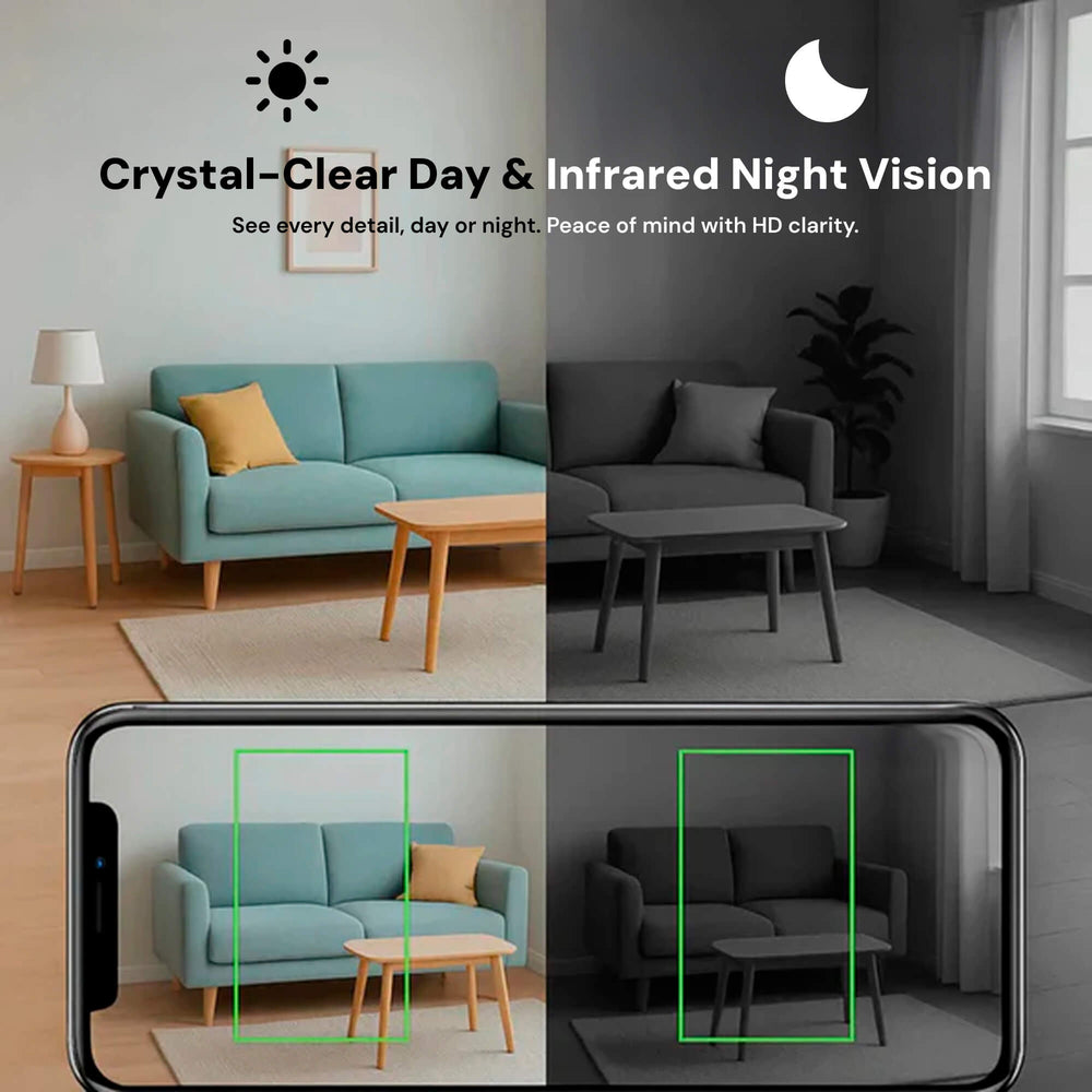 1080P HD Discreet Wireless Camera with Audio - Perfect for Home Monitoring & Security